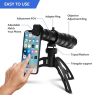 APEXEL Optic Phone Mobile Camera Lens 36X Telephoto Telescope Lens Monocular + Selfie Tripod for IPh