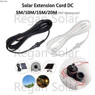 Solar Extension 15M/20M Cable Thick Wire Power 10M Cord