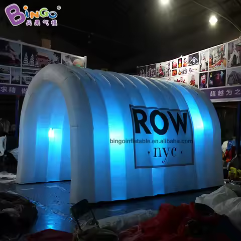 Inflatable Party Tent House 5x3x3 Meters Inflatable Lighting Tunnel With Custom Logo Tent