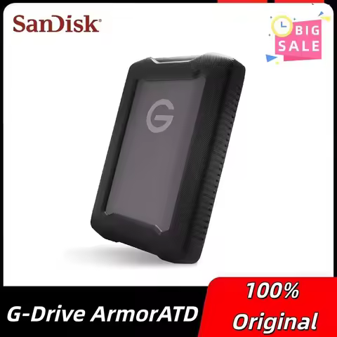 SanDisk G-Drive ArmorATD 1TB 2TB 4TB 5TB Portable External Hard Drive HDD Professional USB-C USB 3.2