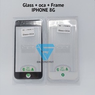 KACA LCD + LEM OCA IPHONE 8 8G + FRAME
