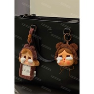 [Available] Brown Bear Headphone Bag with Keychain POPMART CASE CRYBABY CRYING AGAIN