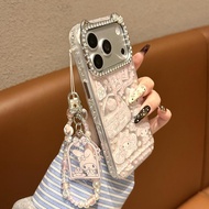 [Flashing Diamond Frame] Cartoon Melody Meteor Pattern KT Cat Lens Suitable for Apple 17/16/15 Prote