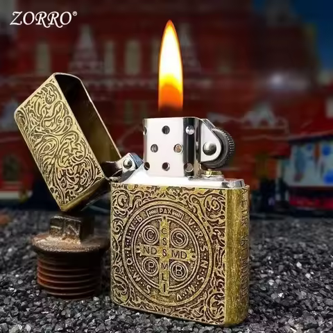 ZORRO versized Kerosene Lighter Metal Personality Constantine Creative Heavy Armor Gift