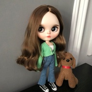 [ในสต็อก] DLBell 1ชิ้น Blythe เสื้อผ้าแฟชั่นคาร์ดิแกนและกางเกงบานสำหรับ Blythe Azone16อุปกรณ์ตุ๊กตา