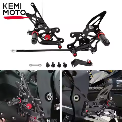 FZ1 FZ8 Rearset Rear Set Foot rests Foot pegs Motorcycle Footrests For Yamaha FZ1 2006 2007 2008-201