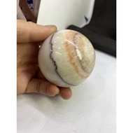 D2175 Natural Ore/Rhodolite Ball Also Known As Caixia Stone Size: Diameter 60.3mm Weight: 304g