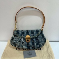 LV 手提包/肩背包/腋下包 丹寧牛仔 M95333 9成新(Q)