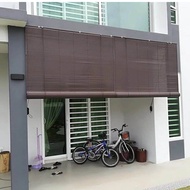 (7 feet width) Bidai Kayu Outdoor Blind Wooden Blinds Woodblind Meranti Wood Curtain Be...