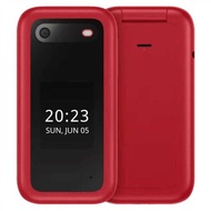 Mobile Phone 2660 2.8 Screen Dual Screen GSM 2G Non-Smartphone Dual Card Flip Phone Elderly Button