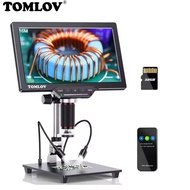 [🚚Local 1~2 days delivery🚚]【🔥High performance🔥】TOMLOV กล้องจุลทรรศน์ดิจิตอล DM202 HDMI 10.1หน้าจอขนา