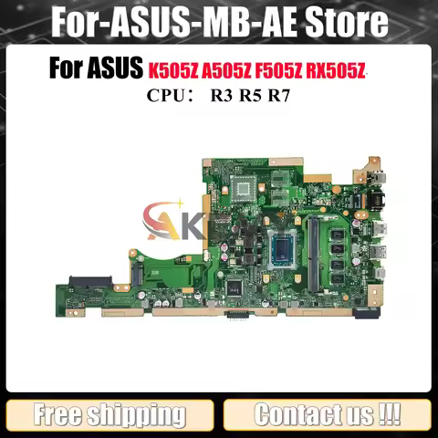 X505ZA Laptop Motherboard For ASUS VivoBook X505Z F505Z X505ZA A505Z K505Z RX505Z Mainboard With R3 