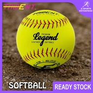 Trident Legend Leather Softball Cork Core Match Training Softball Bola Lisut Pitcher Batter Home Pla