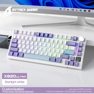 ATTACK SHARK | ATTACK SHARK X820 Ultra 75% Gasket Mount Wireless Mechanical Keyboard Bluetooth 2.4G 