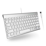 Macally Wired Keyboard for Mac | Compatible Apple Keyboard (78 Keys) External Keyboard for MacBook P