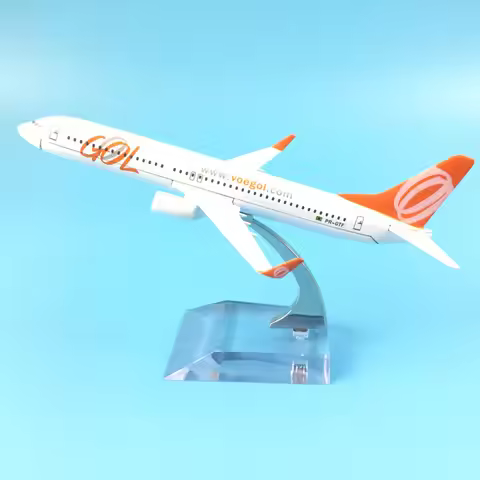 16cm Alloy Metal Model Plane Brazil Air GOL Airlines Boeing 737 B737 800 Airways Aircraft Airplane M