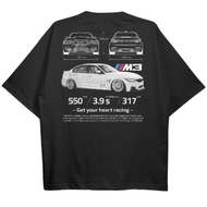 Drive In Style: Car Theme T-Shirt F80 M3 Black Technical Information F80 M3 Racing Shirt Sports