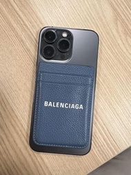 正版 巴黎世家 Balenciaga iPhone MagSafe 卡套 電話殼 藍色