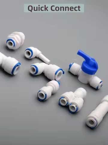 1/4 OD PE TUBE to tube Quick Connector Family drinking water RO filter reverse osmosis system