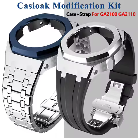 GEN4 Casioak GA2100 Mod Kit For G-SHOCK GA2100/GA2110 GAB2100 Stainless Steel Case Bezel Rubber Stra