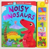 Noisy Dinosaurs Board Book 8 Sound Buttons F1B4