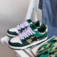 Bape Sk8 Sta Fashion Sneakers Camouflage Green