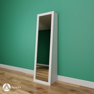 Kaca Lemari Tas dan Sepatu Dengan Lampu LED - Standing Mirror Tas dan Sepatu Pintu Geser Minimalis