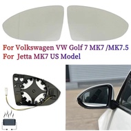 Left or Right Side Heated Wing Mirror Glass For  Volkswagen VW Golf 7 MK7 / MK7.5 Jetta MK7 US Model