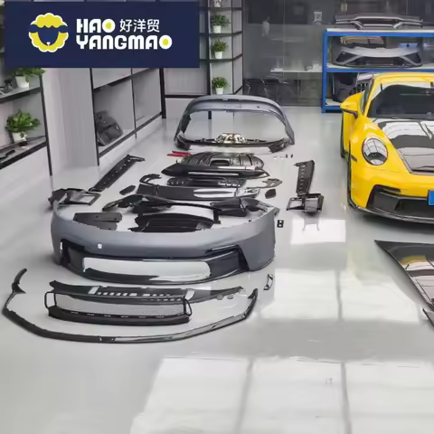 Suitable for Upgrade Half Carbon Fiber GT3 Style Kit Porsche 911 992.1 992.2 Front Bumper Lip Side S