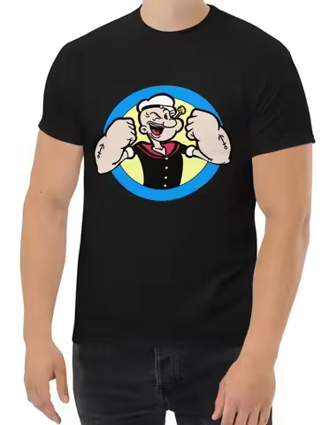 New Popeye The Sailor Men's Classic T Shirt Assorted Colors