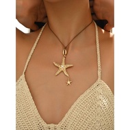 Beach starfish necklace summer beach starfish necklace
