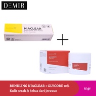 Bundling NIACLEAR + Glycore 10% Bright Skin/ Acnebebas