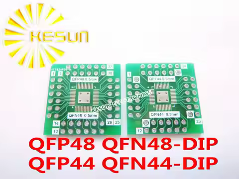 10PCS QFN48 QFP48 turn DIP48 , QFN44 QFP44 turn DIP44 0.5MM IC adapter Socket / Adapter plate PCB