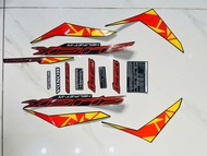 Đủ bộ tem decal 3 lớp dán xe máy Honda click thái 125 click 125i màu cam đỏ kèm thông số zin thái si