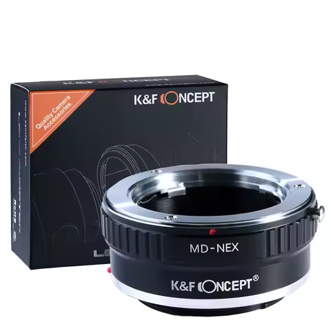 K&F Concept MD to E Lens Adapter Minolta MD SR to Sony E for Sony a5000 a6000 A7C A7C2 A1 A9 A7S A7R