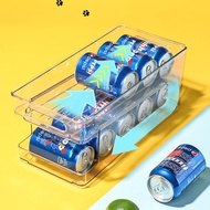 Rotating Refrigerator Drink Storage Tray Beer Storage Box Can Storage Rack Turntable Tray Transparen