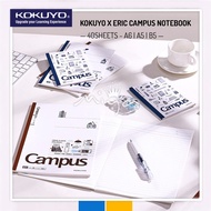 KOKUYO X ERIC CAMPUS NOTEBOOK - A6(DOTTED) / A5(8MM DOTTED LINE) / B5(8MM DOTTED LINE) (RANDOM COLOR