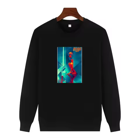 Blade Runner Bladerunner 2049 Rick Deckard Rachel Joi Fashion Round Neck And Velvet Hoodie Men's Win