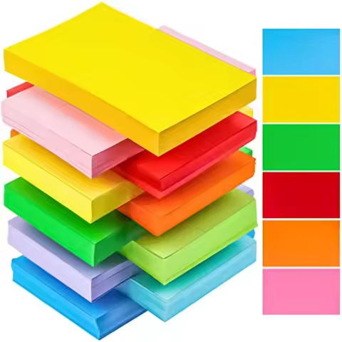 600Pcs Blank Colored Index Cards 3x5 Inch Flash Cards, Blank Note Card Flashcards, Colorful Card Pad