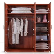 Three-Door Wardrobe Combination Wardrobe Qumei Simple Wardrobe Four-Door Two-Door Solid Wood Assembl