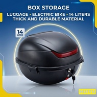 Universal 14 Liter Electric Bike Luggage Box | Strong Waterproof E-Bike Storage Box