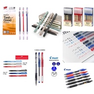 TEST GOOD ZHI XIN知心/FABER-CASTELL辉柏嘉/PILOT 百乐/AI HAO爱好/MJ毛姐/TIAN ZHUO天卓速 0.35/0.38/0.5/0.7BLACK/RED/