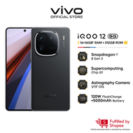 New Arrivals l vivo iQOO 12 5G 16GB+16GB EXTENDED RAM+512GB ROM| NFC Supported lSnapdragon 8 Gen 3|C