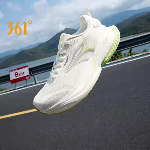 361 Degrees Fierce MAX Men Running Shoes New Mesh Soft Breathable Rebound Shock-absorber Stable Vers