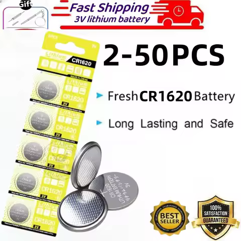 CR1620 Battery CR 1620 3V Lithium Button Battery For Watch Car Remote Control Calculator Scales Shav