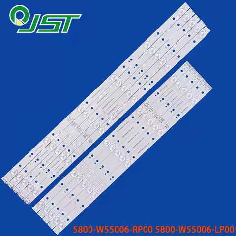100% New 10pcs/Kit LED Strips for 55 TV 5800-W55006-LP00 2016.01.19 Ver4.0 5800-W55006-RP00 2016.01.