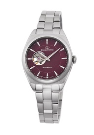 Orient Star Semi-Skeleton Women Contemporary Automatic Dial Watch RE-ND0102R, Red, Silver