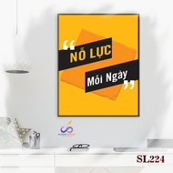 Motivational slogan painting for office decoration - Daily efforts - SL224