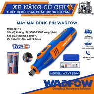 Convenient 4V battery-powered mini grinder WADFOW WRYP150 4 speeds 50000–25,000rpm, 34 accessories, 