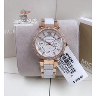 ✨Michael Kors MK手錶 鑲鑽大錶盤日曆防水三眼時尚女錶 時尚 MK6261 outlet